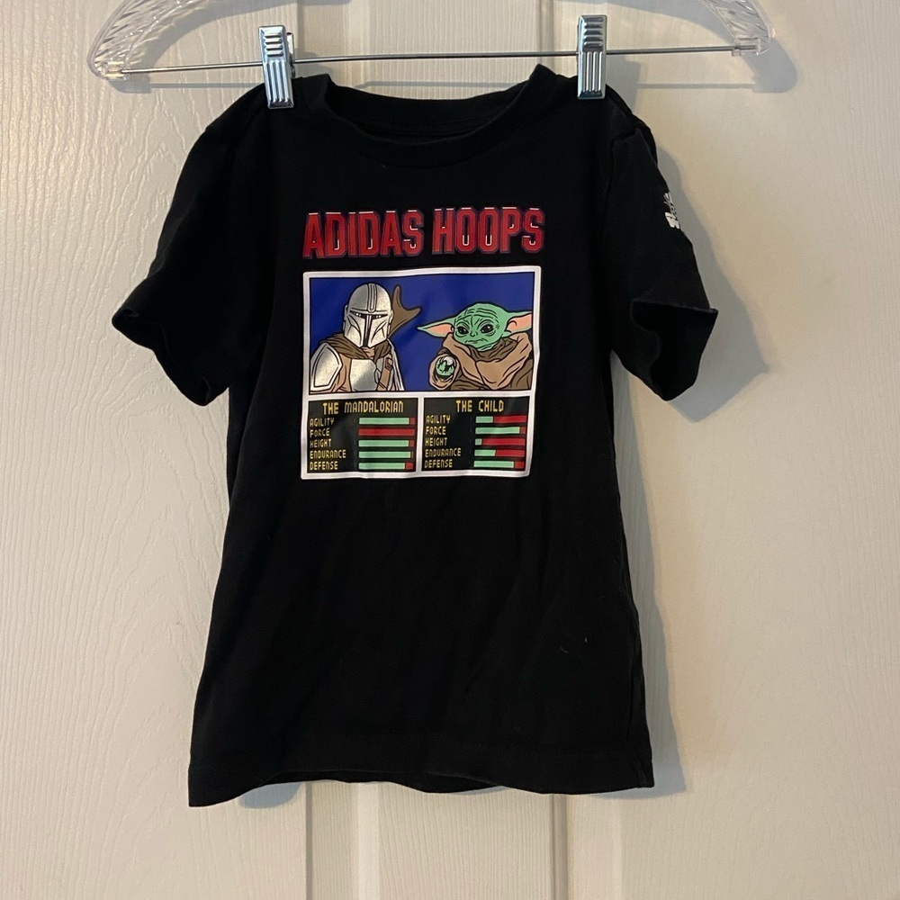 Adidas boys sz S (4-5) Star Wars t shirt